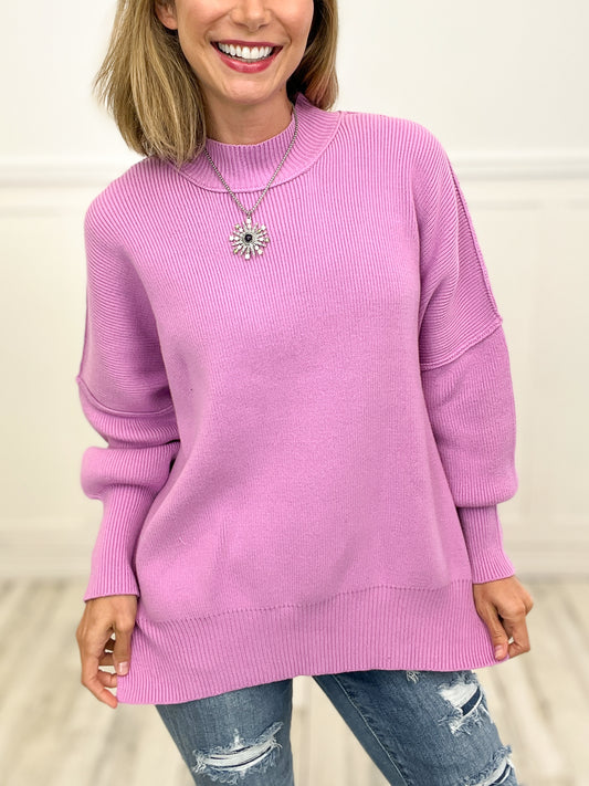 Cozy up Comfort Oversized Sweater Top - Set A