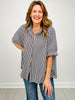 Oversized Stripe Button Down Shirt GRP A