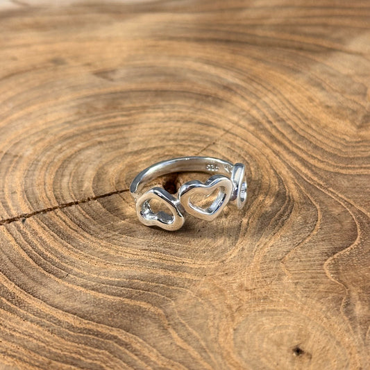 Triple Heart Ring