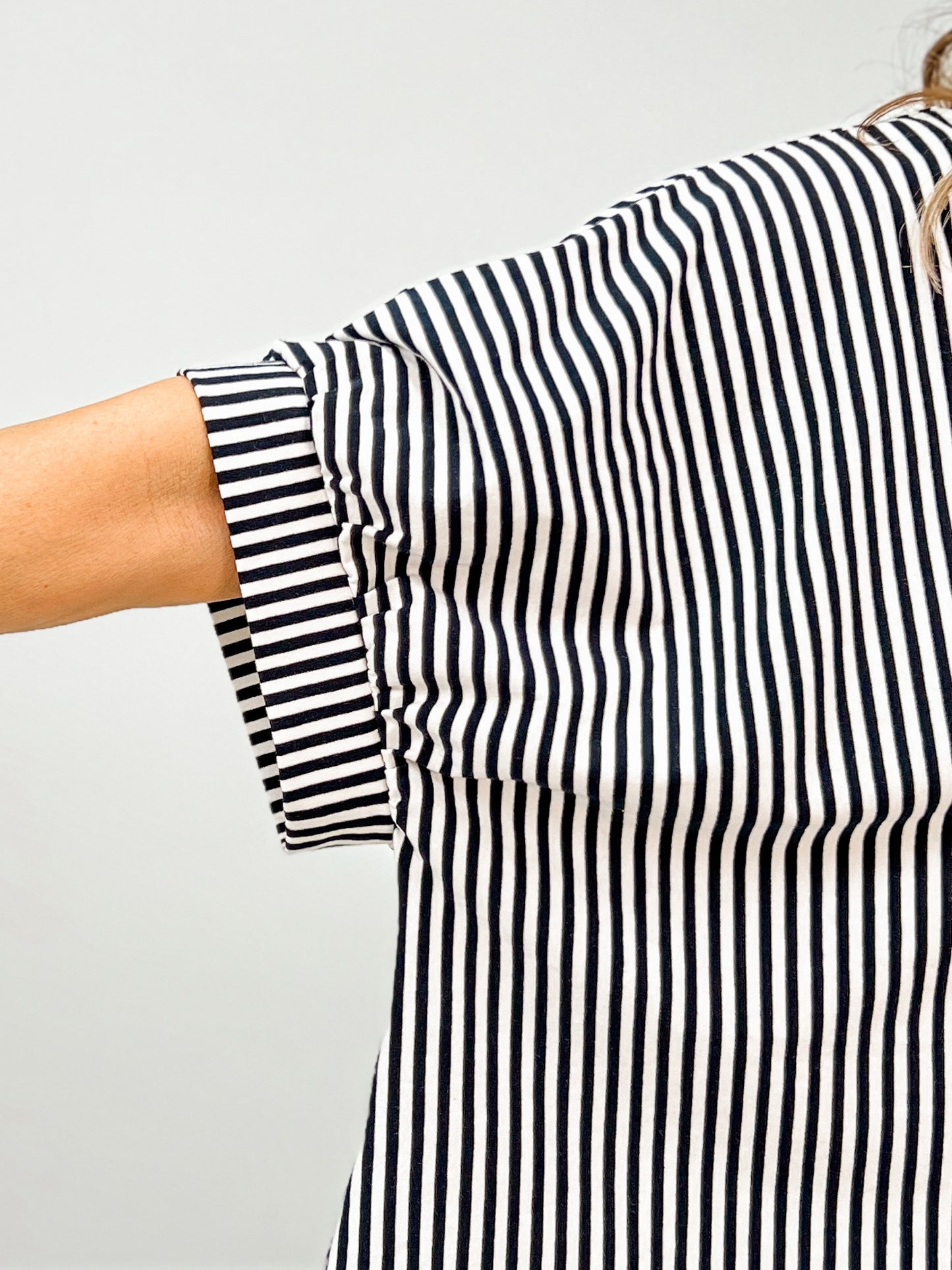Oversized Stripe Button Down Shirt GRP A