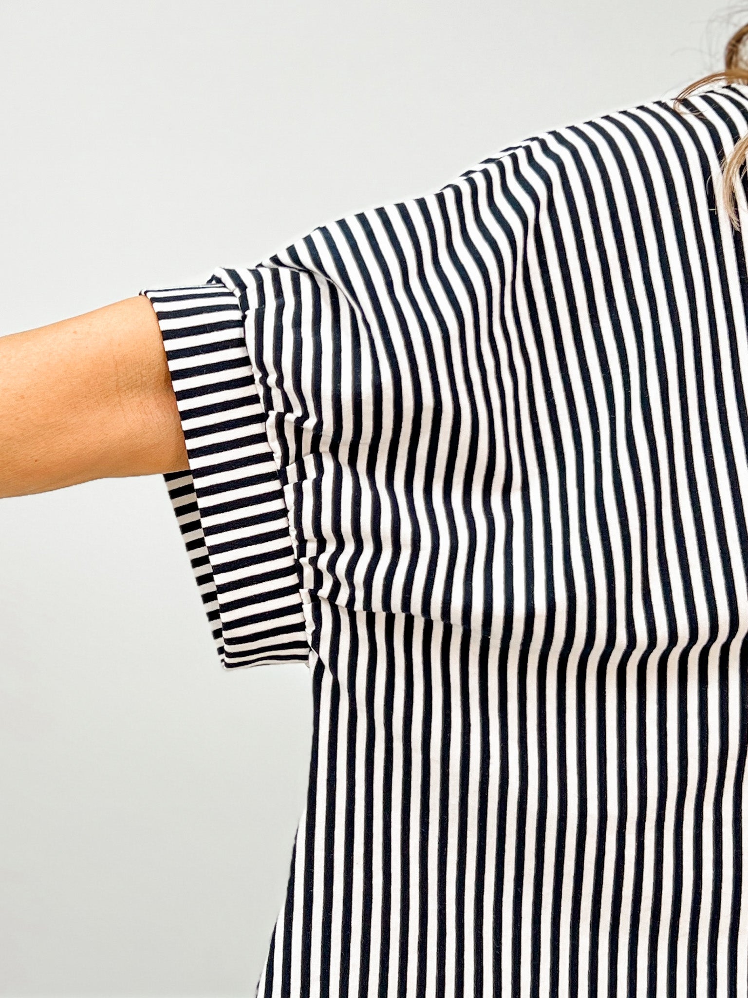 Oversized Stripe Button Down Shirt GRP A