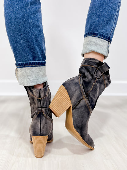Corkys Friends In Low Places Boots in WASHED DARK BLUE DENIM