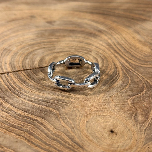 Sterling Silver Chain Link Ring