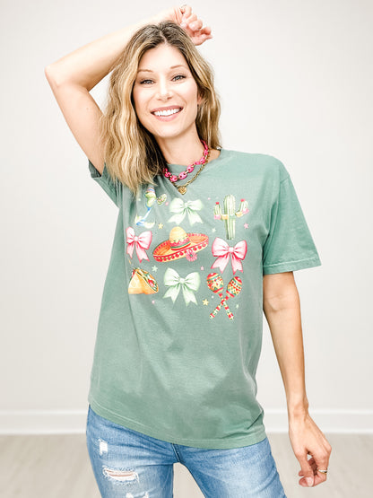Coquette Cinco De Mayo Rhinestone Graphic Tee