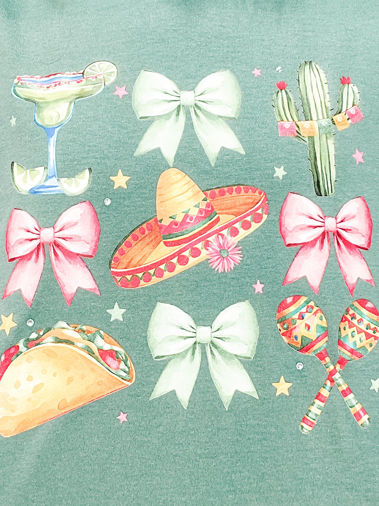 Coquette Cinco De Mayo Rhinestone Graphic Tee