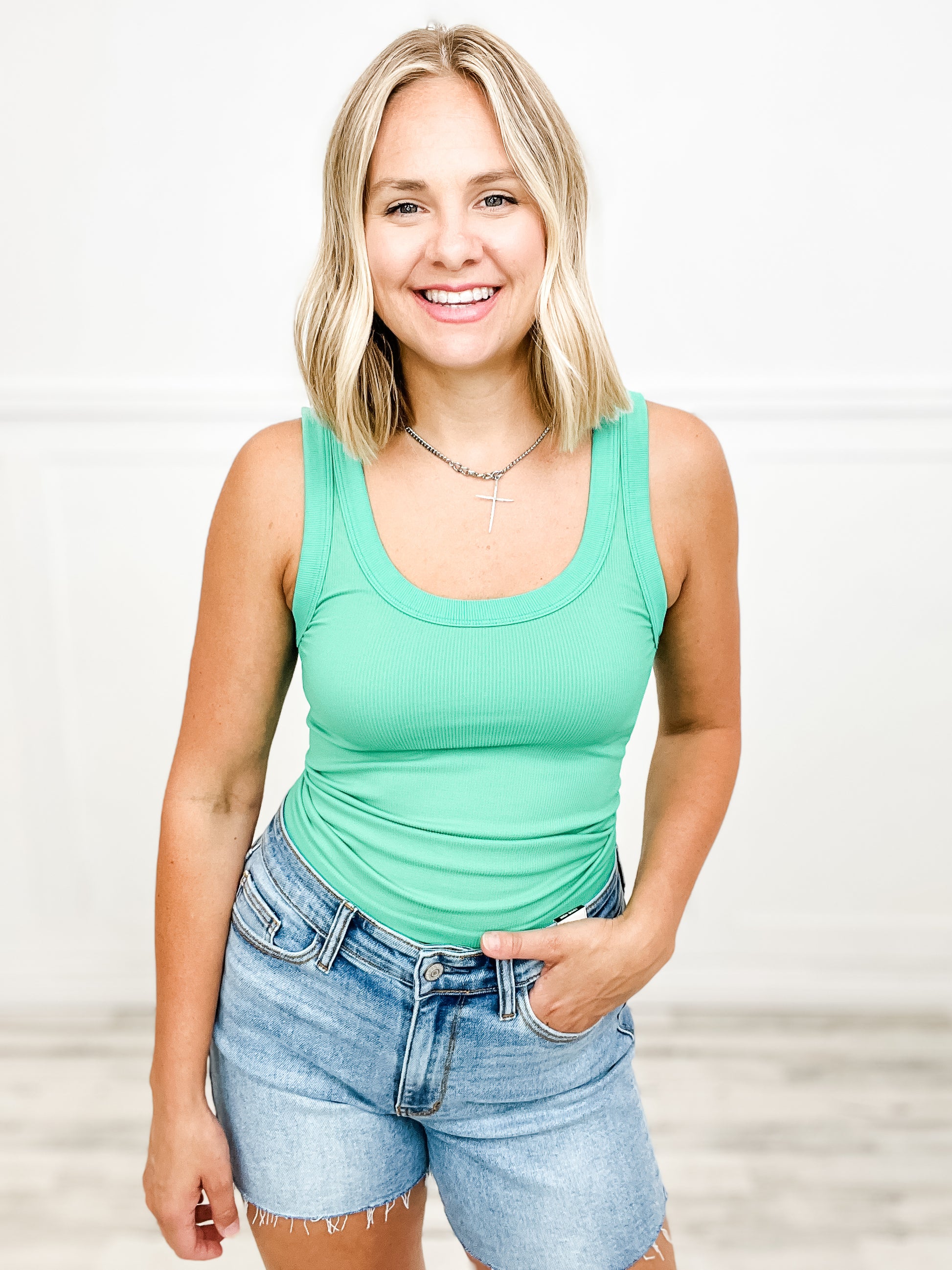 Reversible Ribbed Tank Top