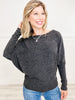 Long Sleeve Dolman Round Neck Knit Top