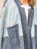 Long Sleeve Over Sized Vintage Wash Jacket