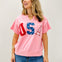 USA Embroidery Logo French Terry Top