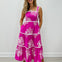 Sleeveless Strappy Tiered Midi Dress