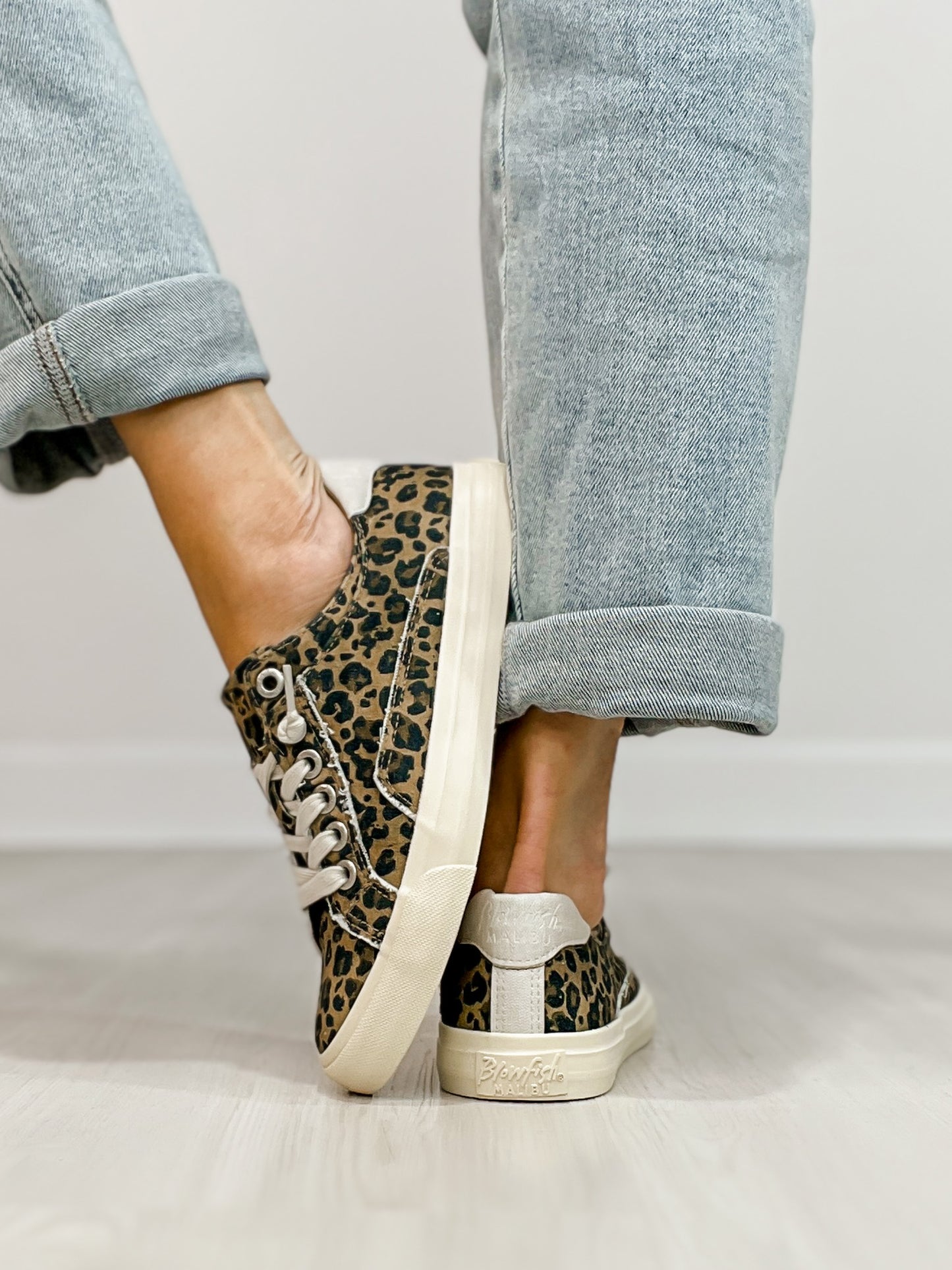 Blowfish Martina Too Slip-On Tennis Shoes in Leopard