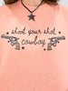 Shoot Your Shot Cowboy Embellished Graphic Tee