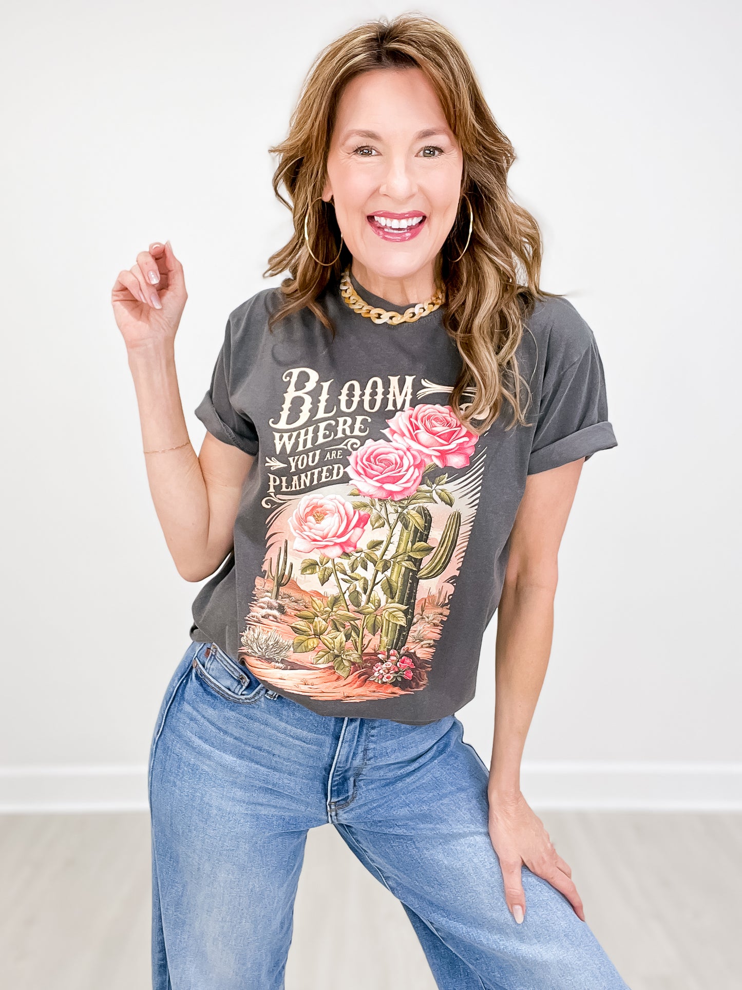 Western Bloom Where You Are Planted Graphic Tee