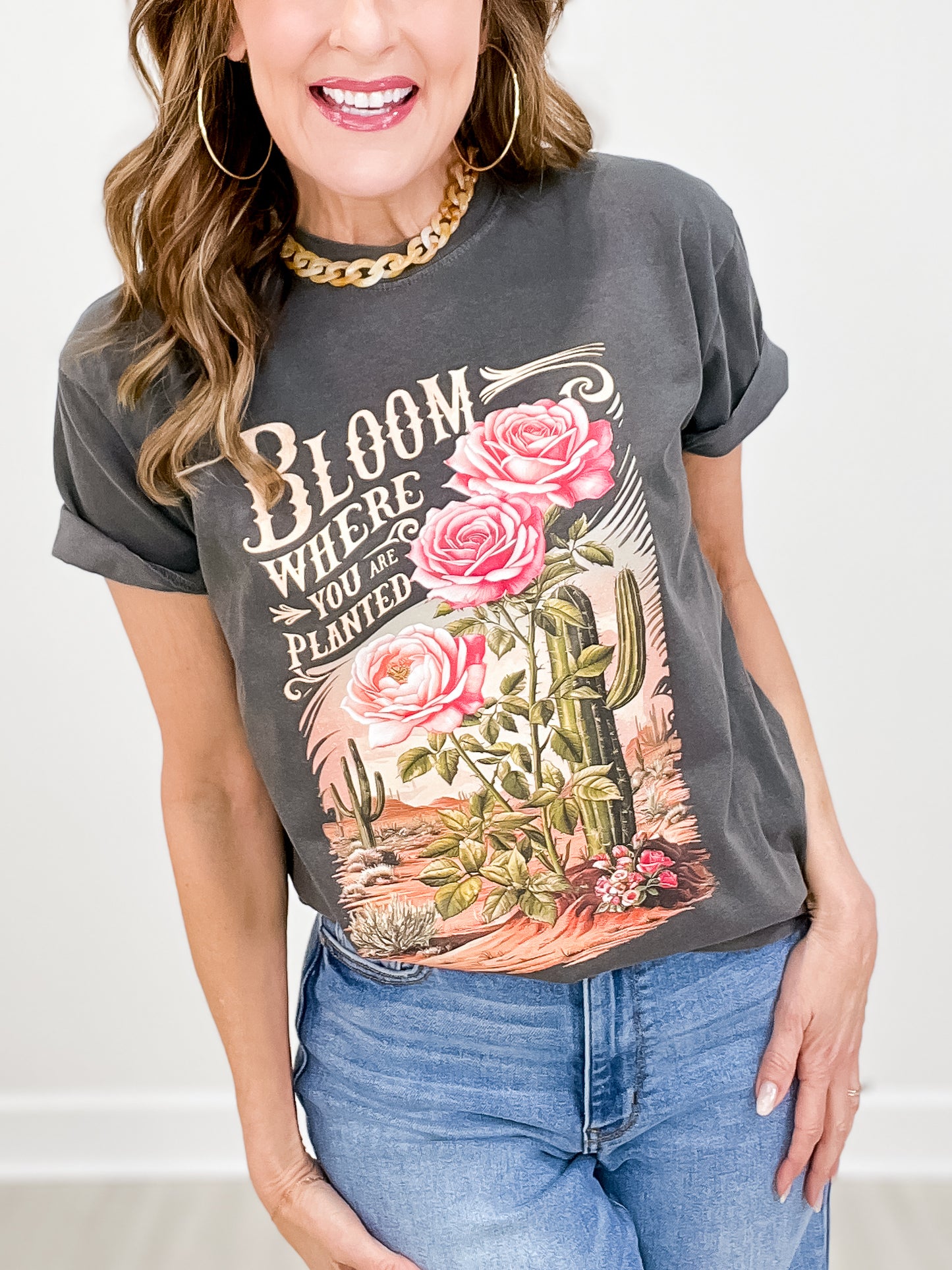 Western Bloom Where You Are Planted Graphic Tee