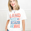 Land of The Free Because of The Brave Graphic Tee