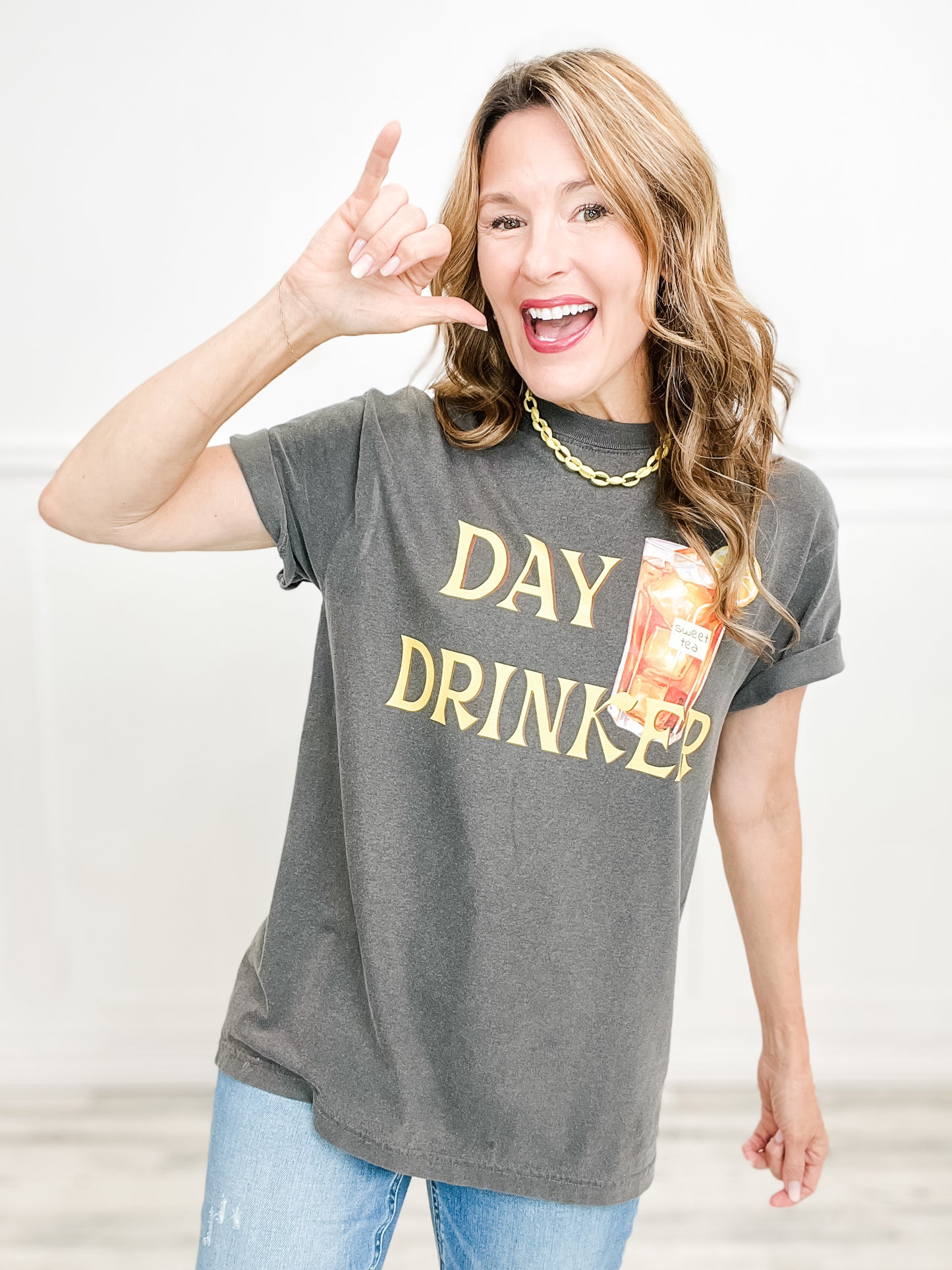 Sweet Tea Day Drinker Graphic Tee