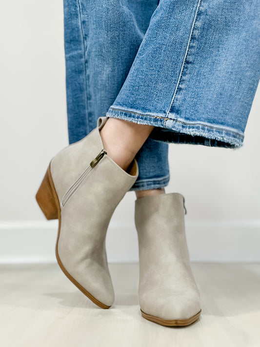 Corkys Gimme Sugar Booties in Light Grey Oil