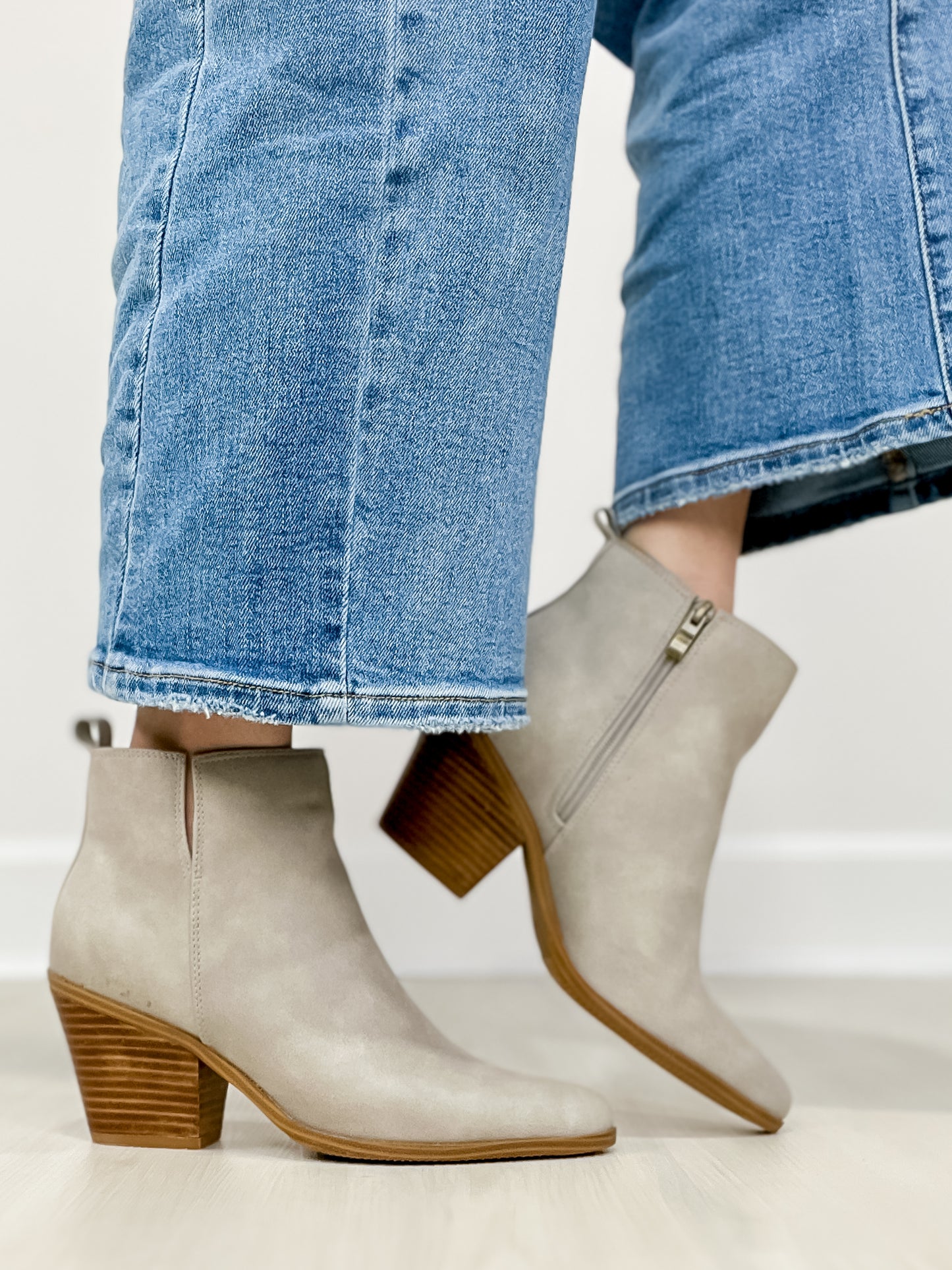 Corkys Gimme Sugar Booties in Light Grey Oil