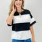 French Terry Color Block Exposed Seam Top-Grp A