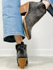 Corkys Gimme Sugar Booties in Washed Dark Blue Denim