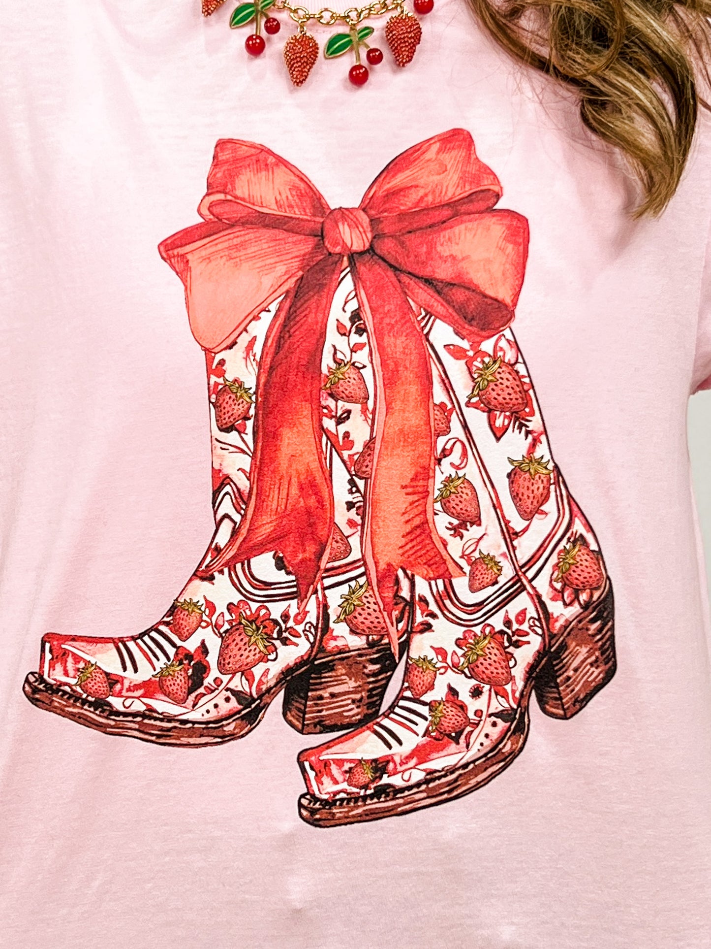 Strawberry Boots Graphic Tee