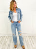 Judy Blue "Gibson" Hi-Rise Rigid Magic 90's Distressed Straight Denim Jeans