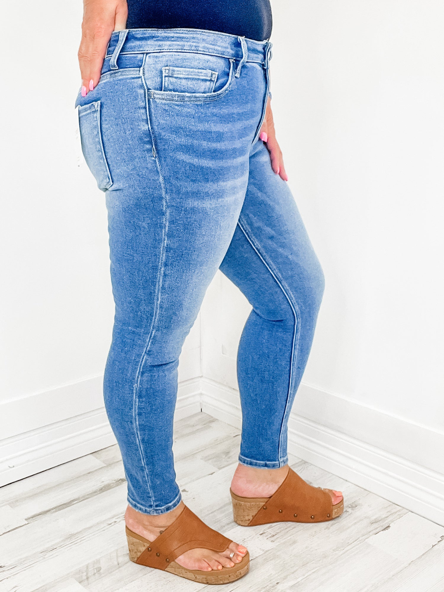 Vervet Plus Size High Rise Skinny Jeans