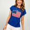 Short Sleeve American Flag Top
