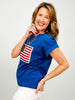 Short Sleeve American Flag Top