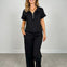 Scuba High Neck Half Zip Top & Pants Set-GRP A