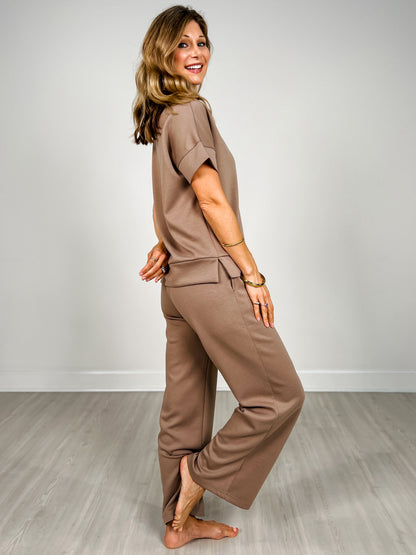 Scuba High Neck Half Zip Top & Pants Set - GRP B