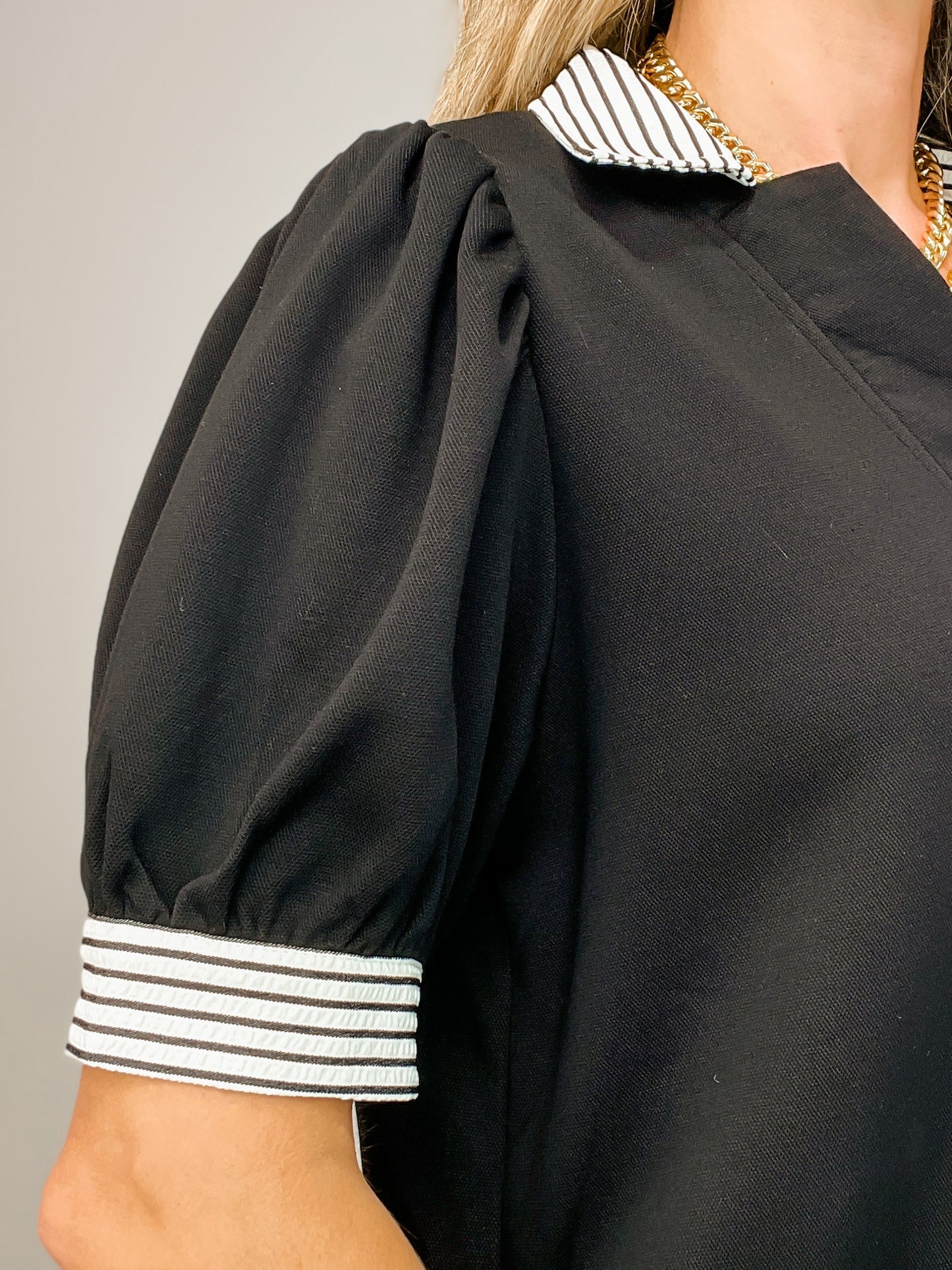 Short Sleeve Collared Mini Dress