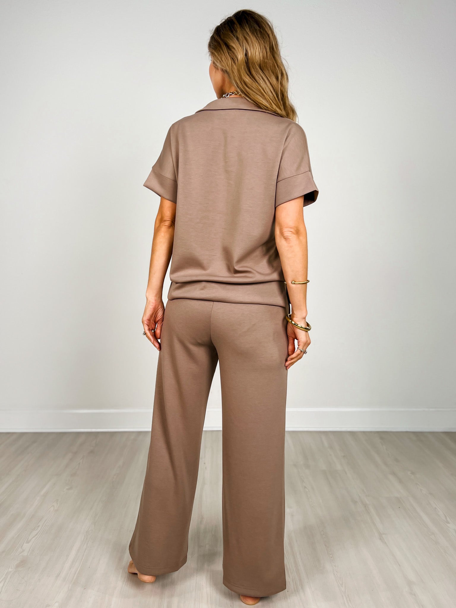 Scuba High Neck Half Zip Top & Pants Set - GRP B