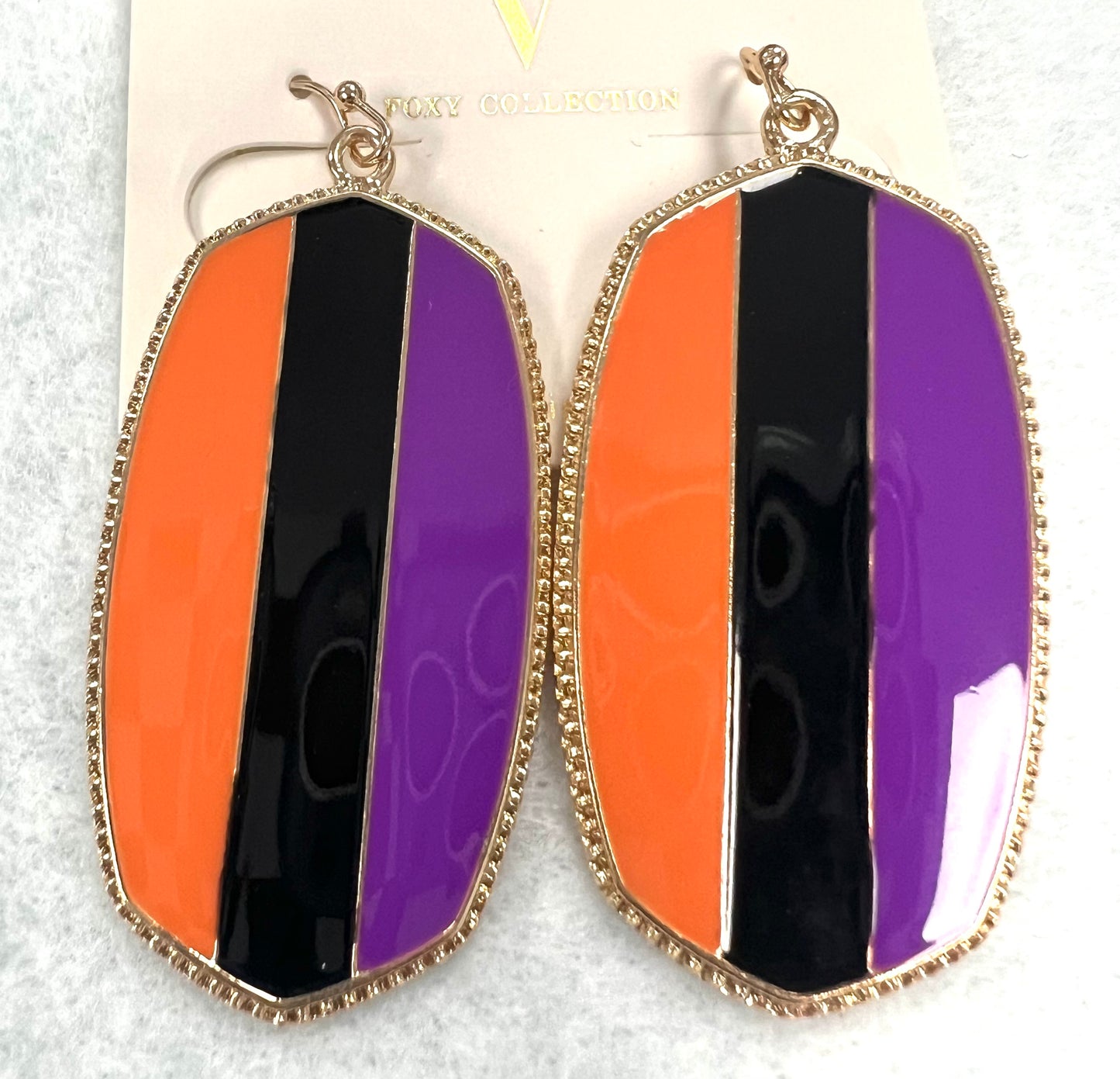 Halloween Stripe Earring