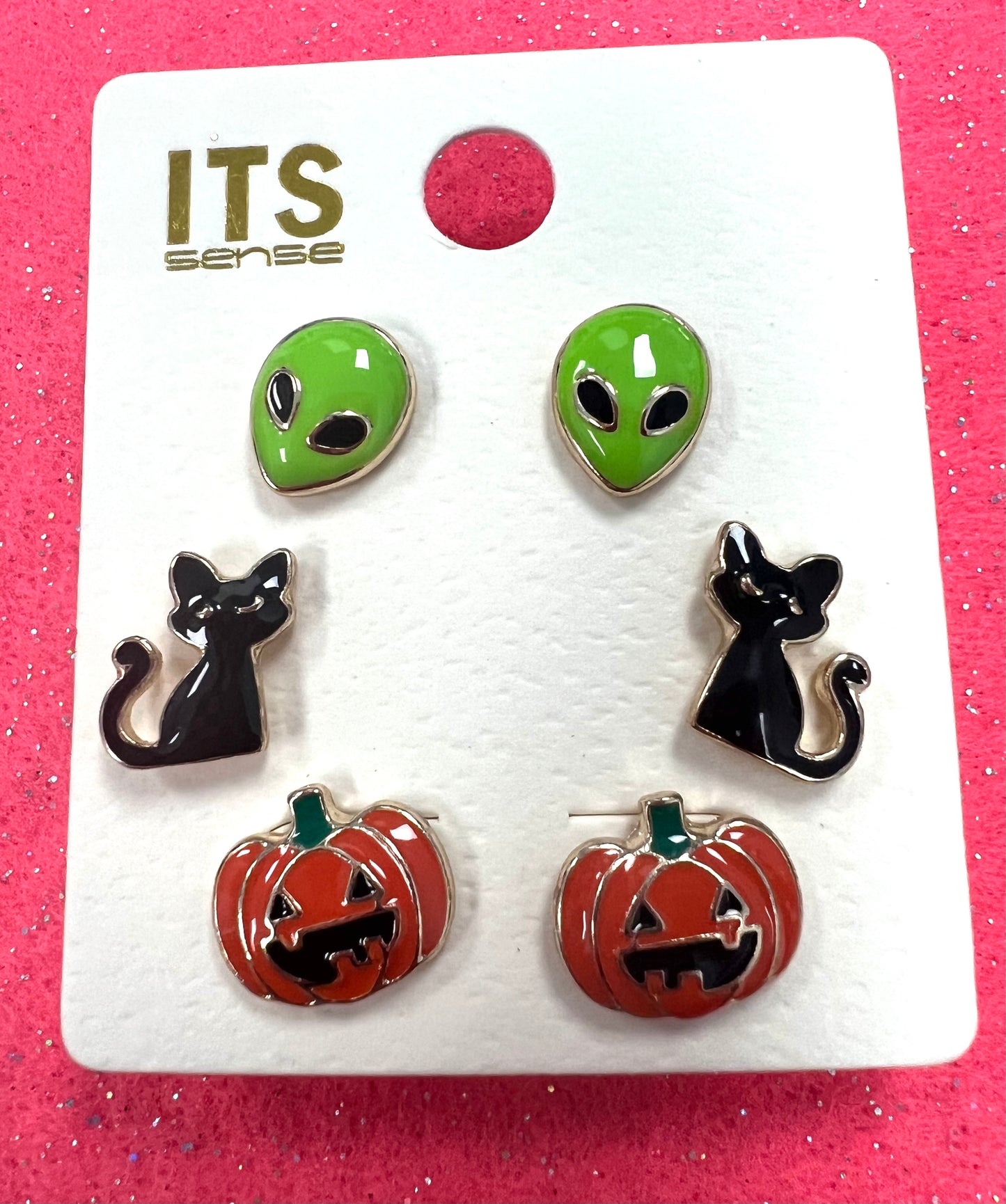 Alien Halloween Post Earring Set