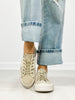 Blowfish Walk On Lace Up Sneaker in Soft Gold