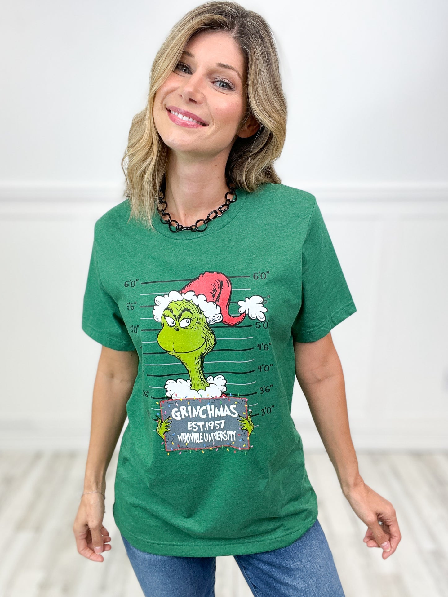 Christmas Grouch Mugshot Graphic Tee