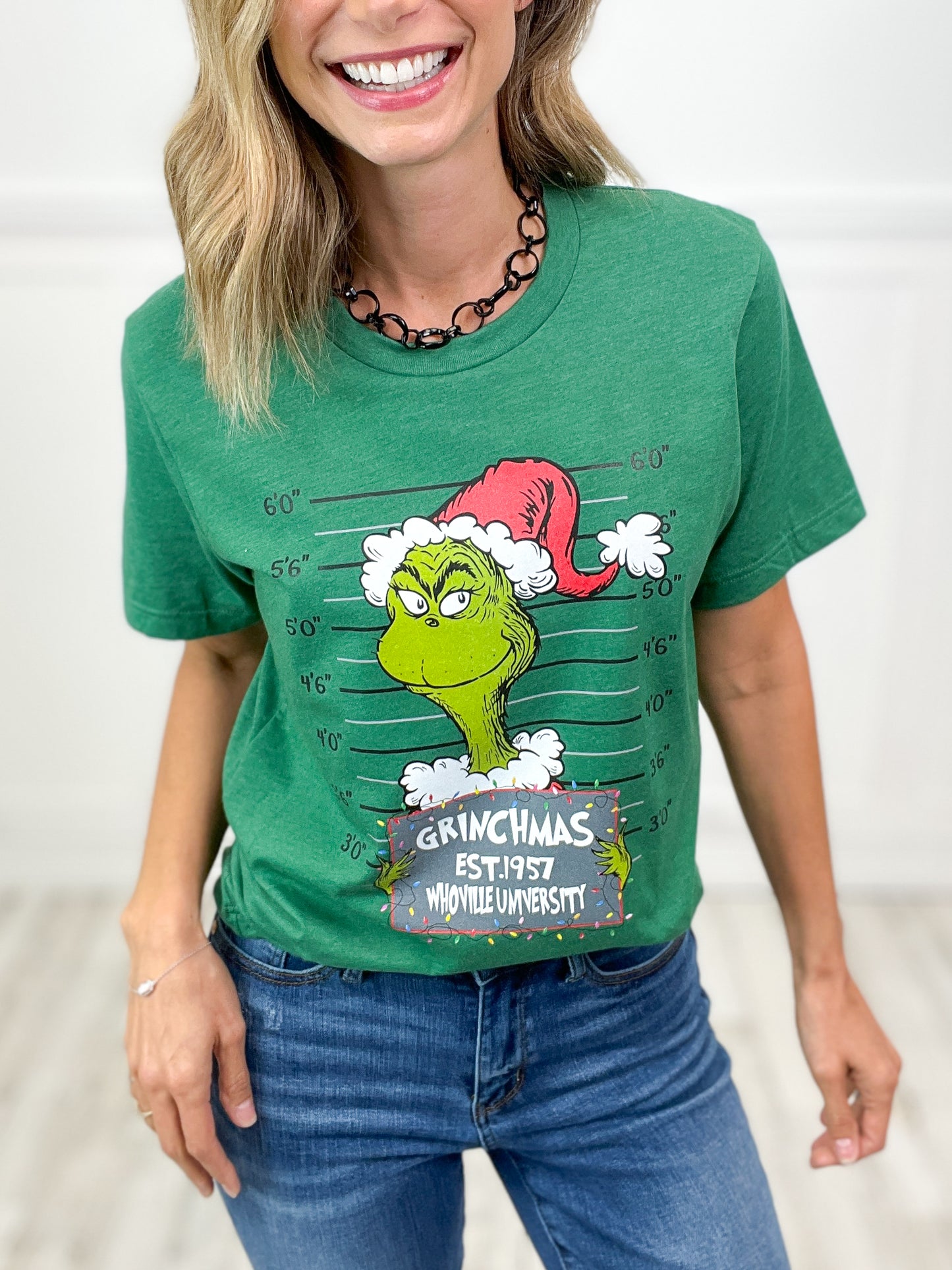 Christmas Grouch Mugshot Graphic Tee