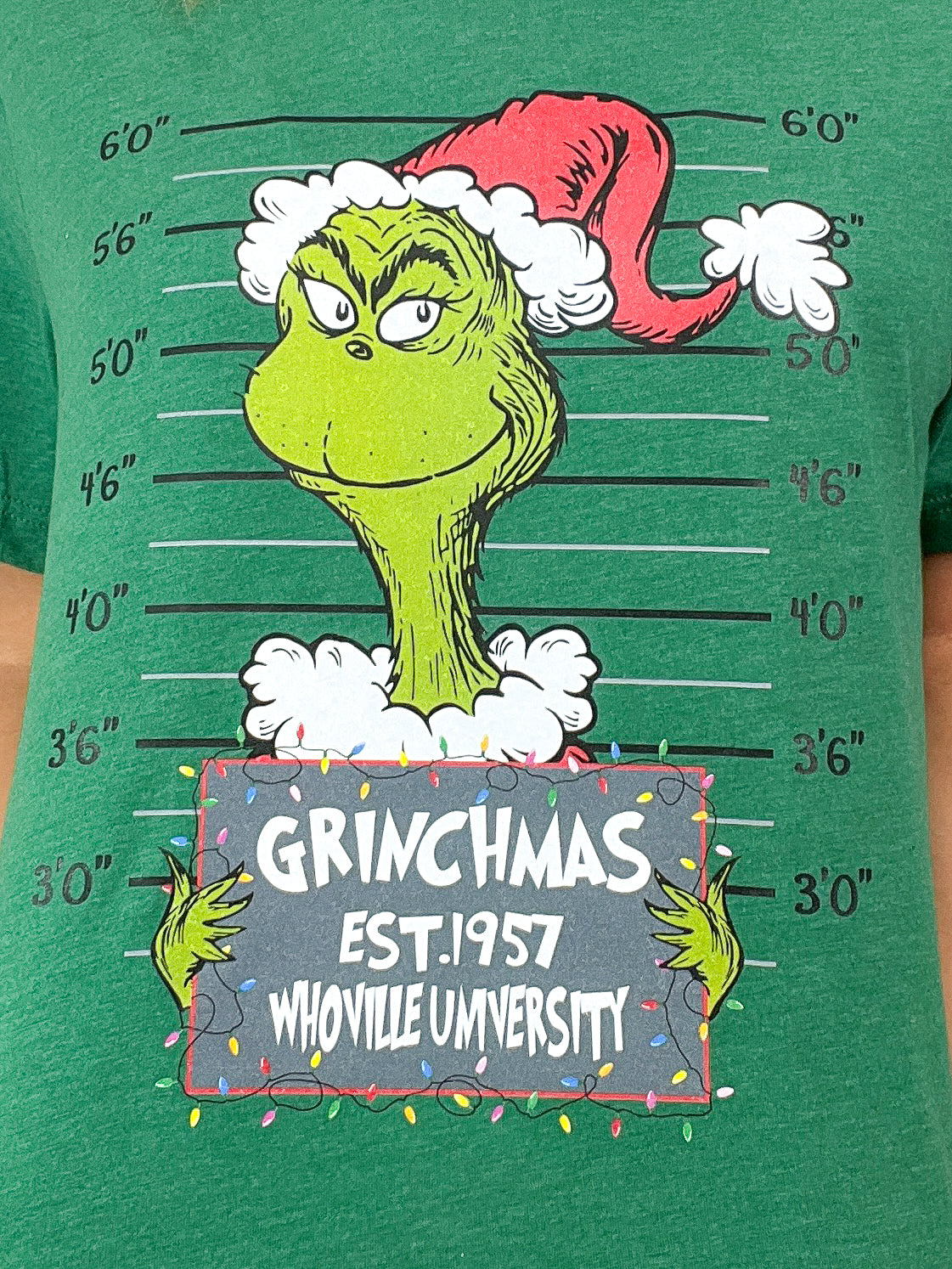 Christmas Grouch Mugshot Graphic Tee