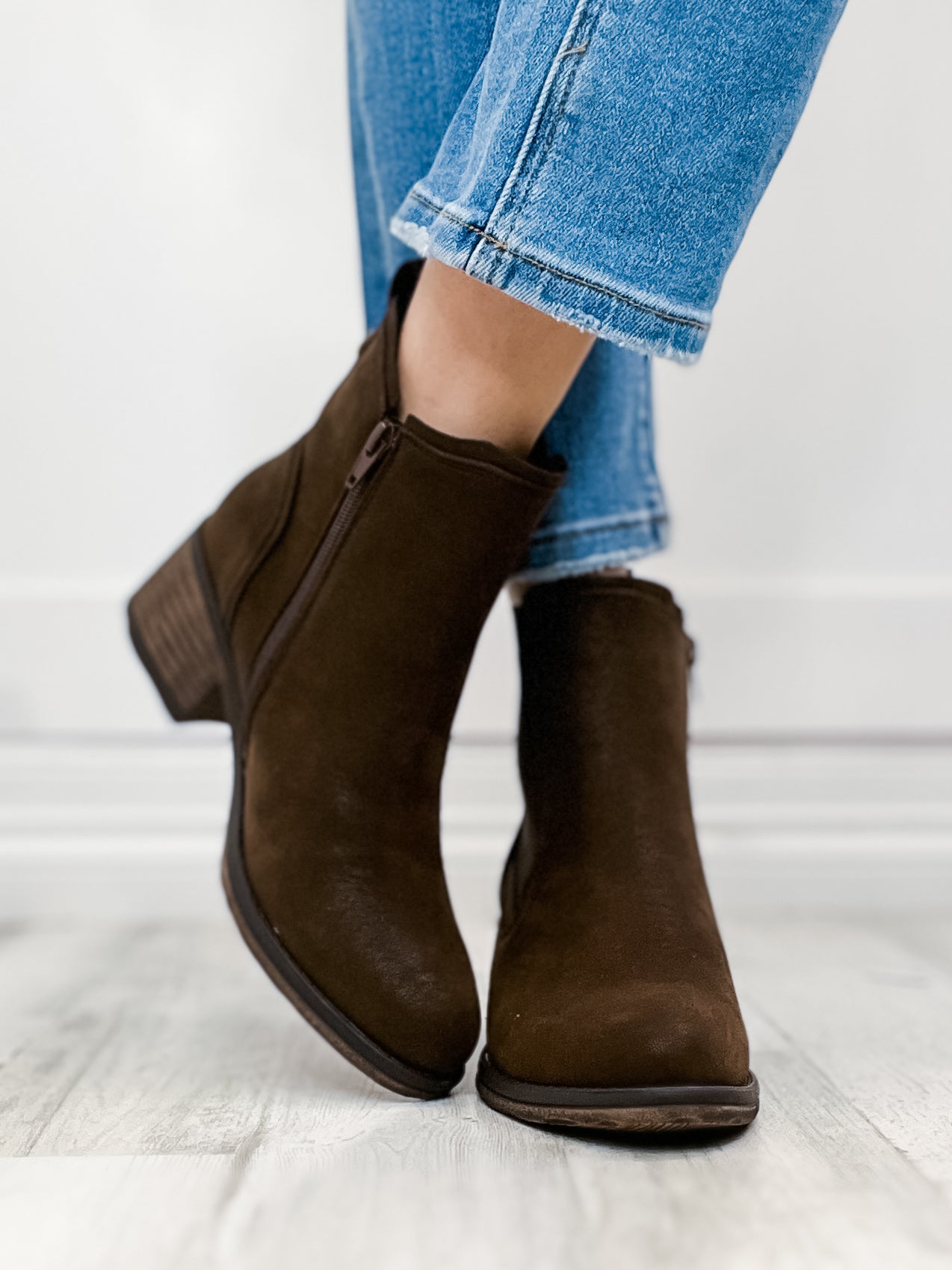 Pierre Dumas Gossip Bootie in Brown