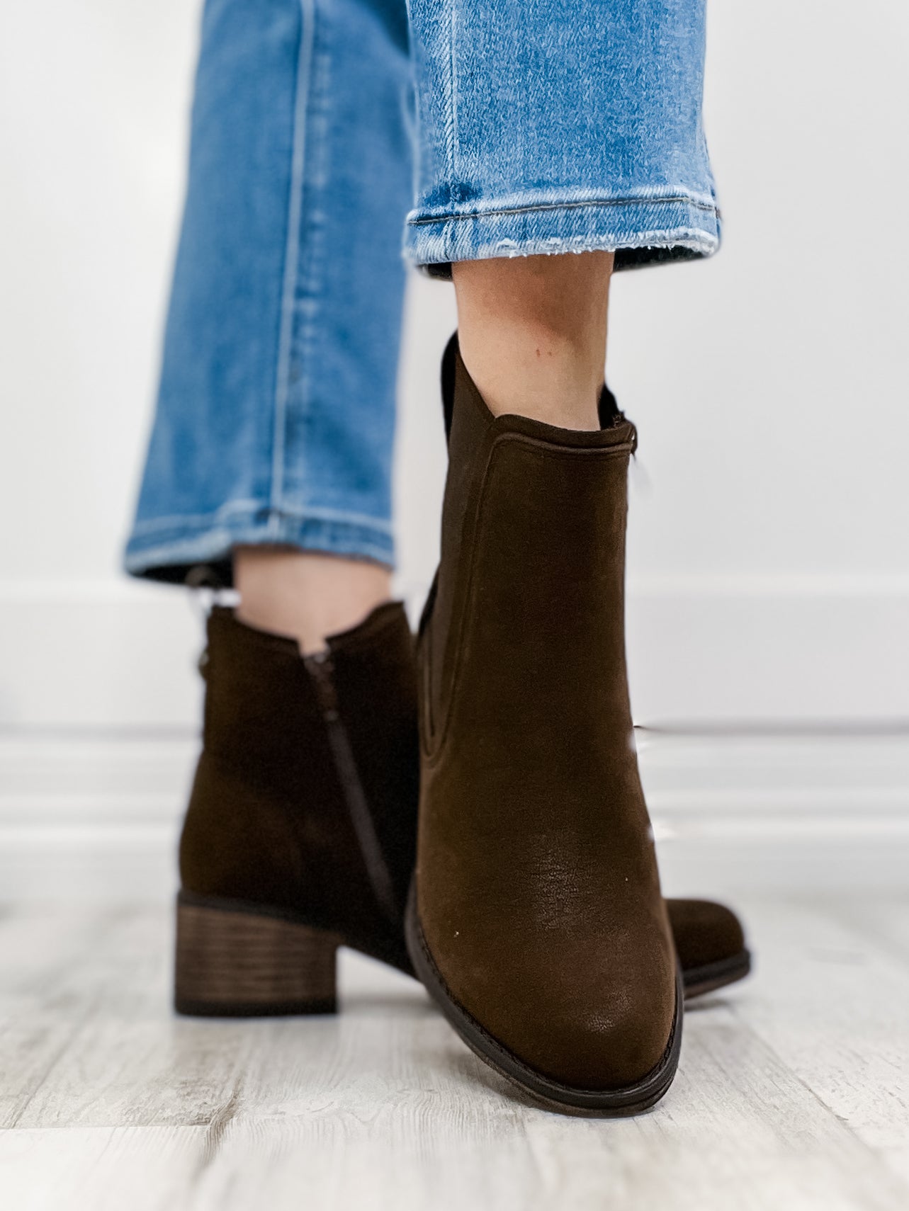 Pierre Dumas Gossip Bootie in Brown