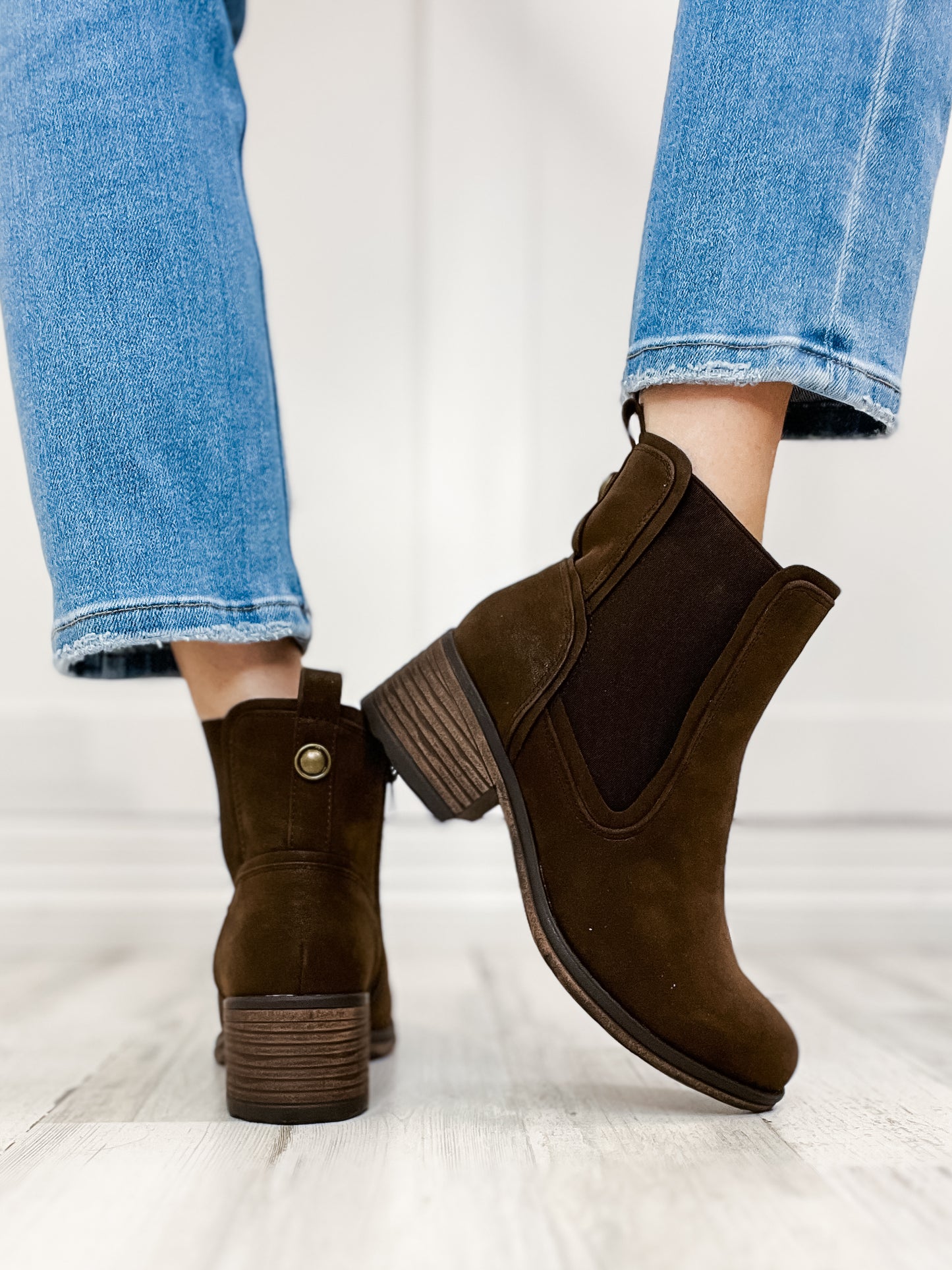 Pierre Dumas Gossip Bootie in Brown