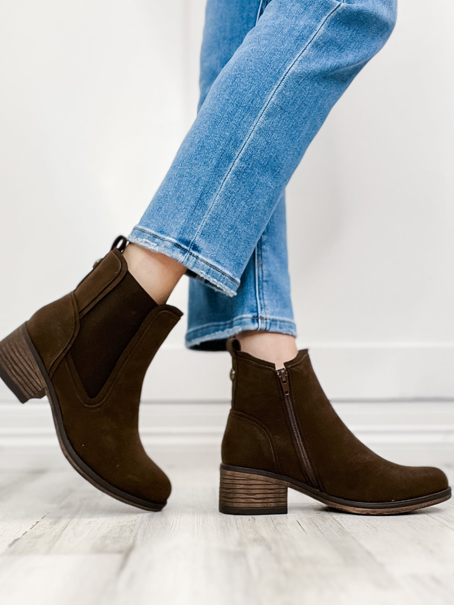 Pierre Dumas Gossip Bootie in Brown