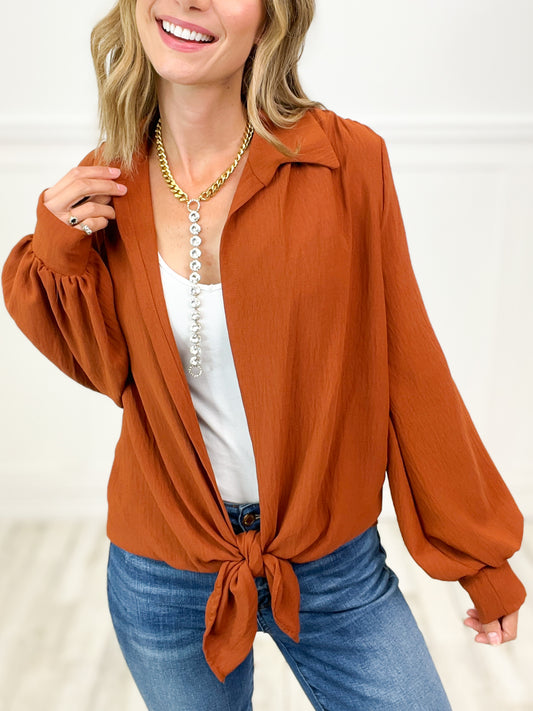 Loose Fit Front Tie Top