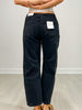 Black High Rise Barrel Denim Pants