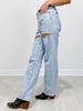 Judy Blue RHINESTONE COWGIRL High Rise Rigid Magic Rhinestone Slit Straight Leg Jeans