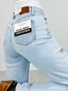 Judy Blue RHINESTONE COWGIRL High Rise Rigid Magic Rhinestone Slit Straight Leg Jeans