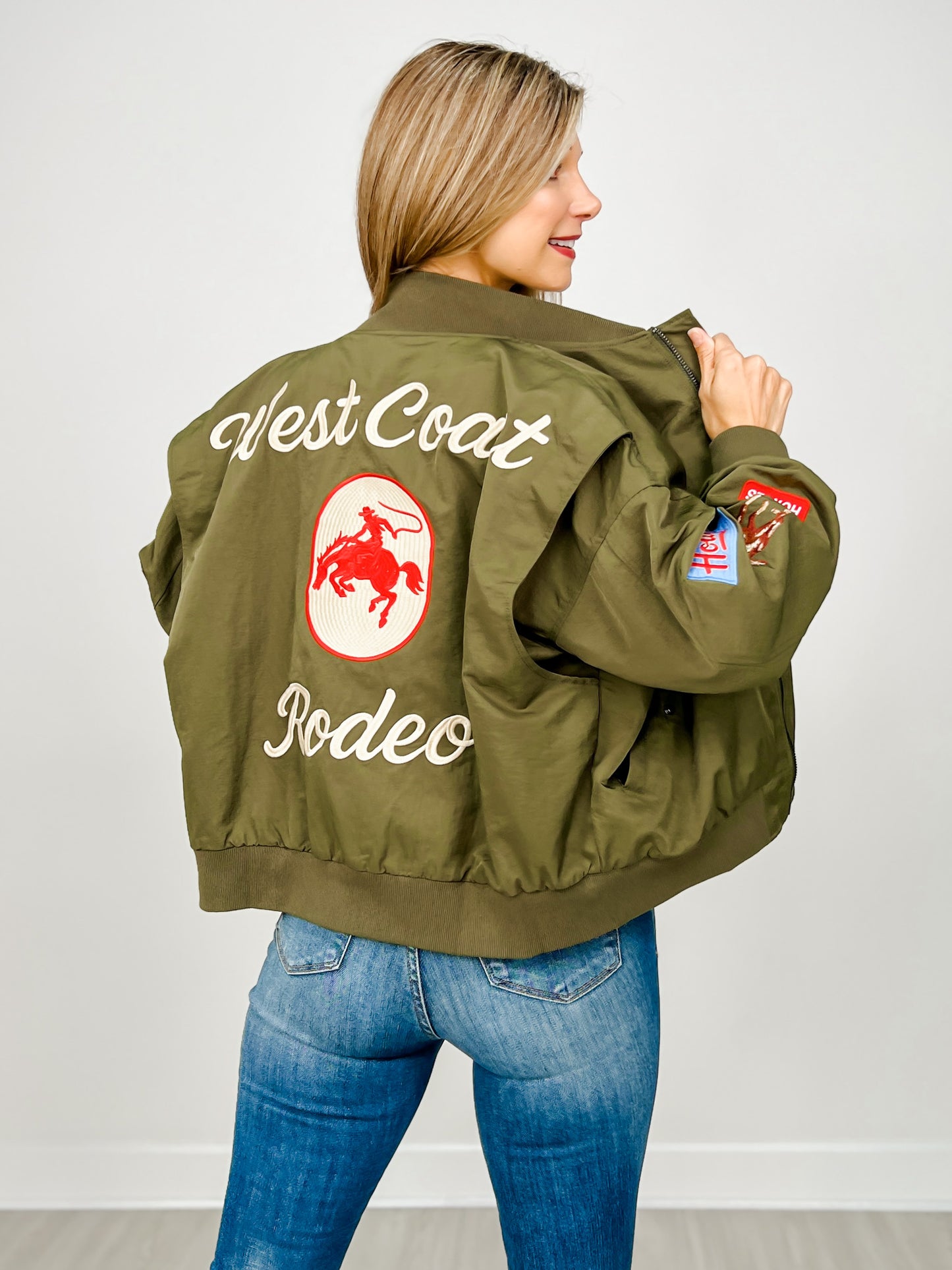West Coast Rodeo Embroidered Bomber Jacket