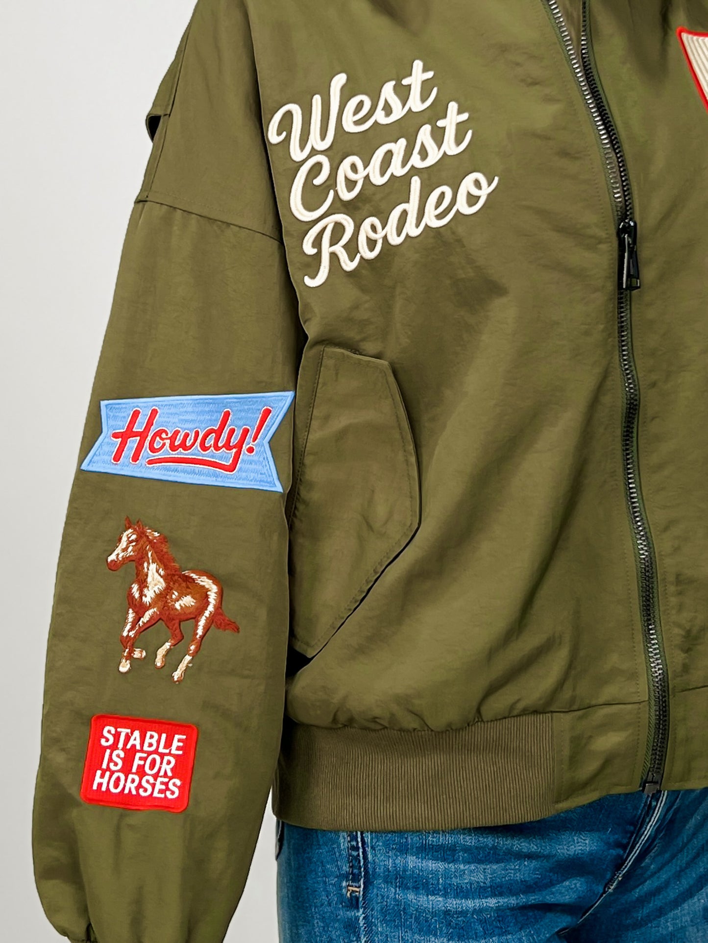 West Coast Rodeo Embroidered Bomber Jacket