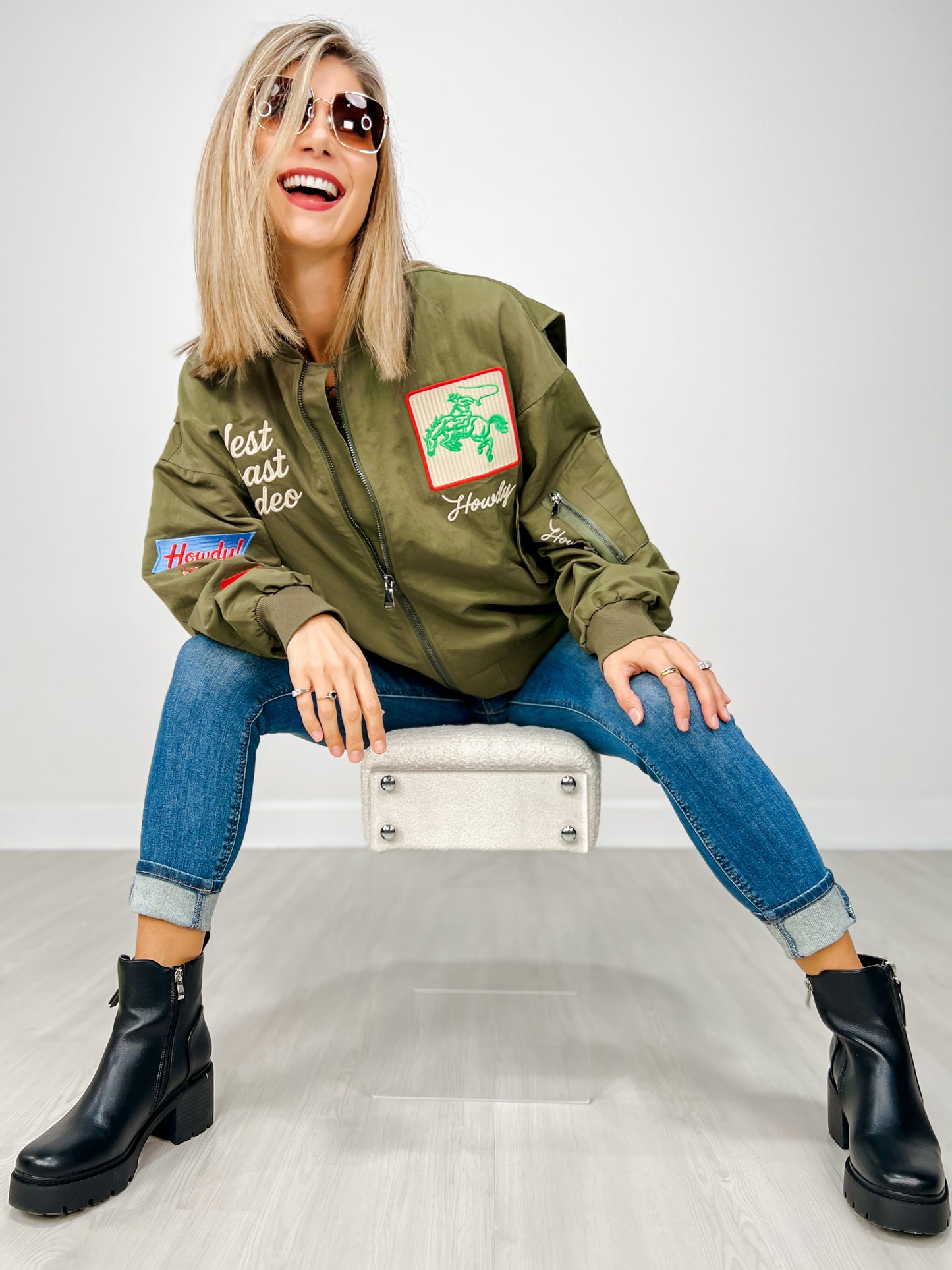 West Coast Rodeo Embroidered Bomber Jacket